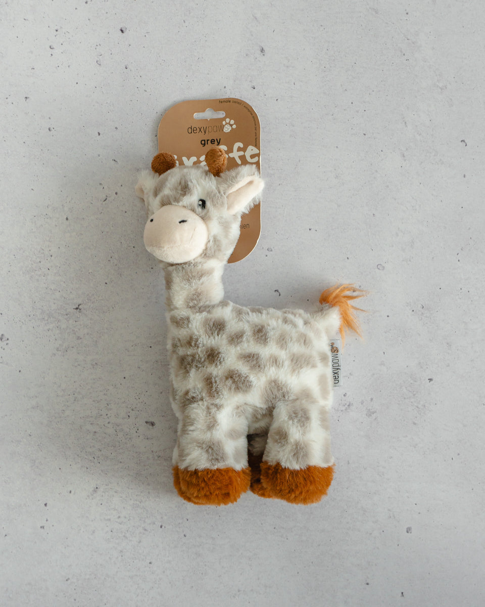 Grey giraffe store stuffed animal