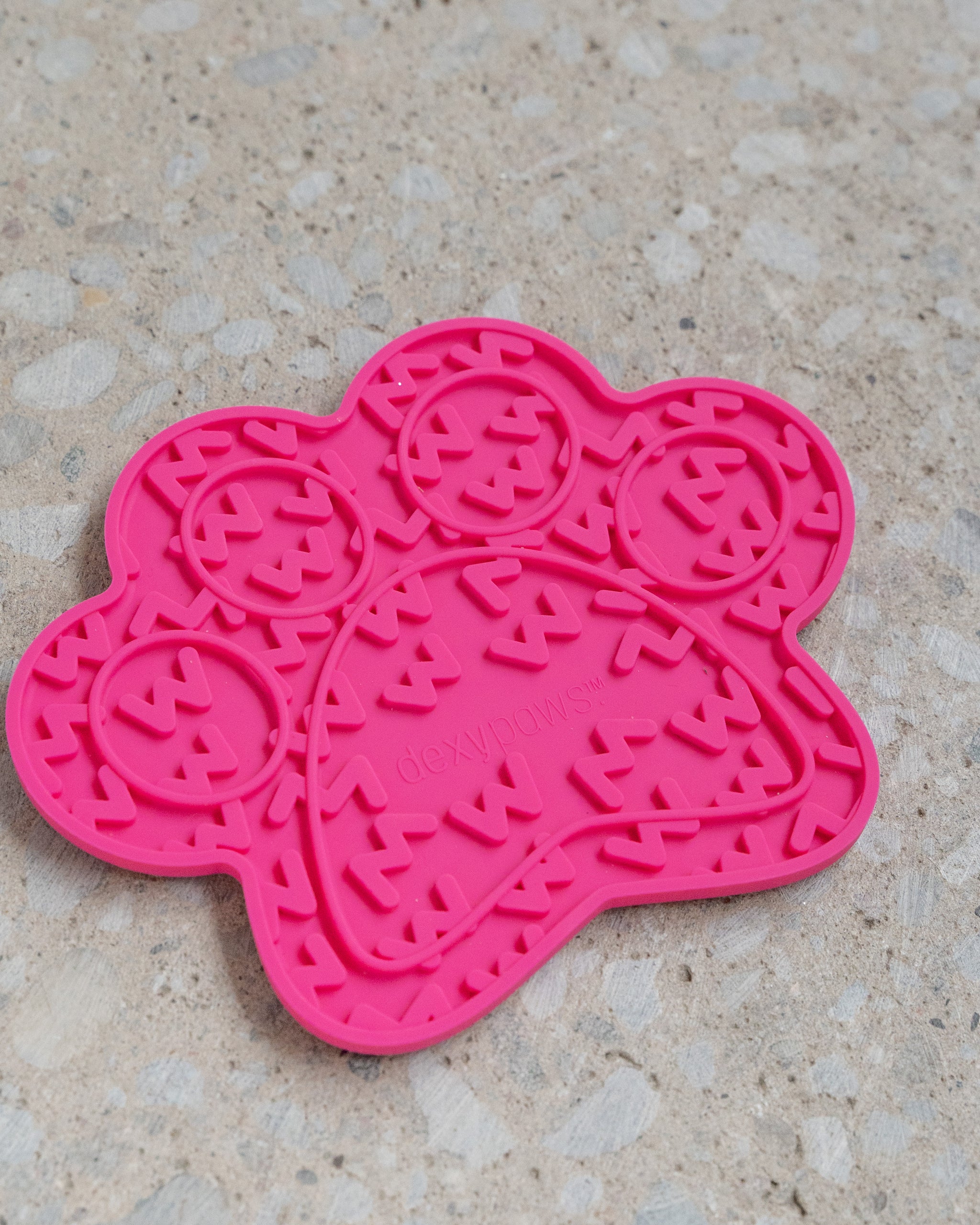 Hot Pink Paw Print Enrichment Lick Mat – dexypaws