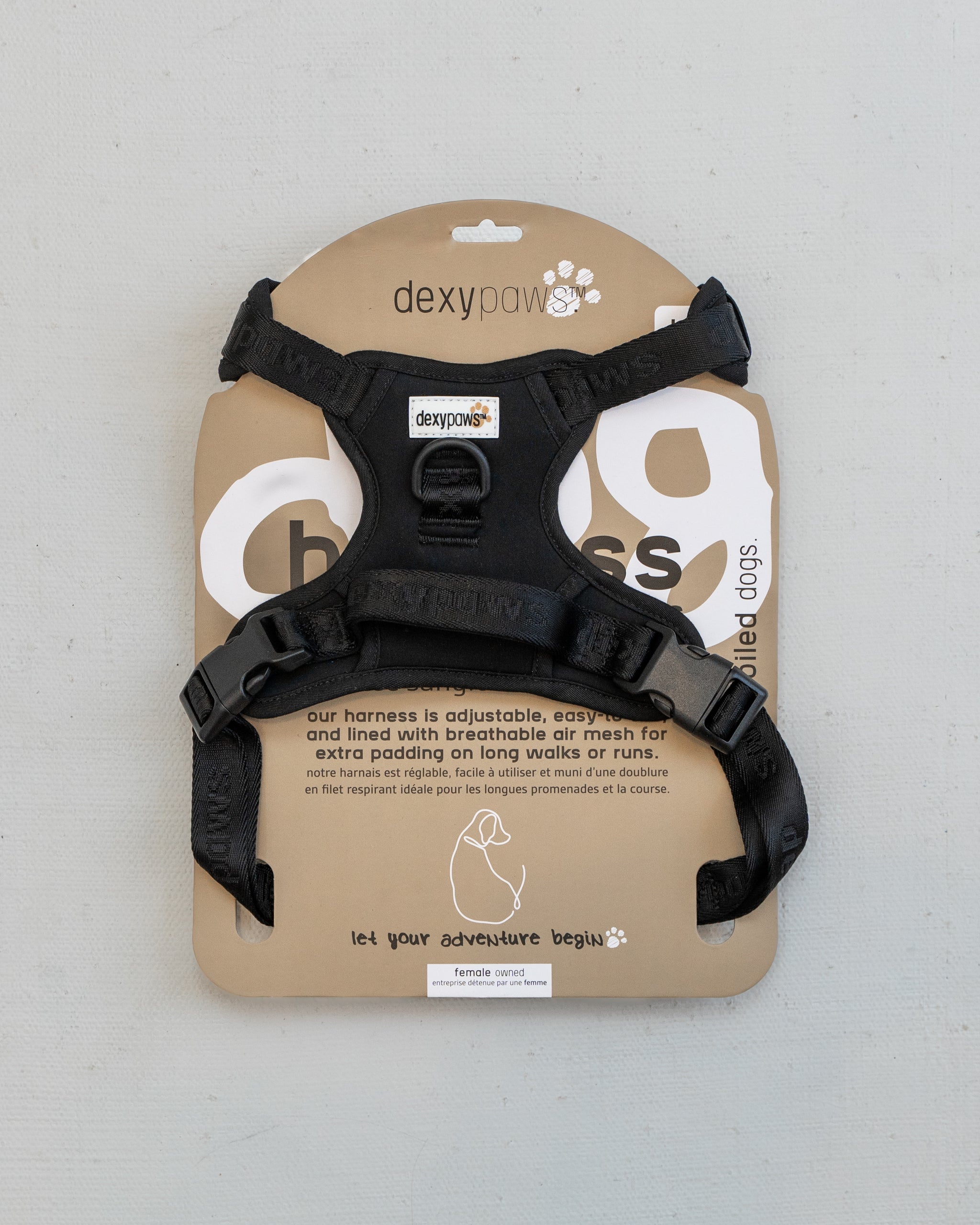 Black No-Pull Dog Harness – dexypaws