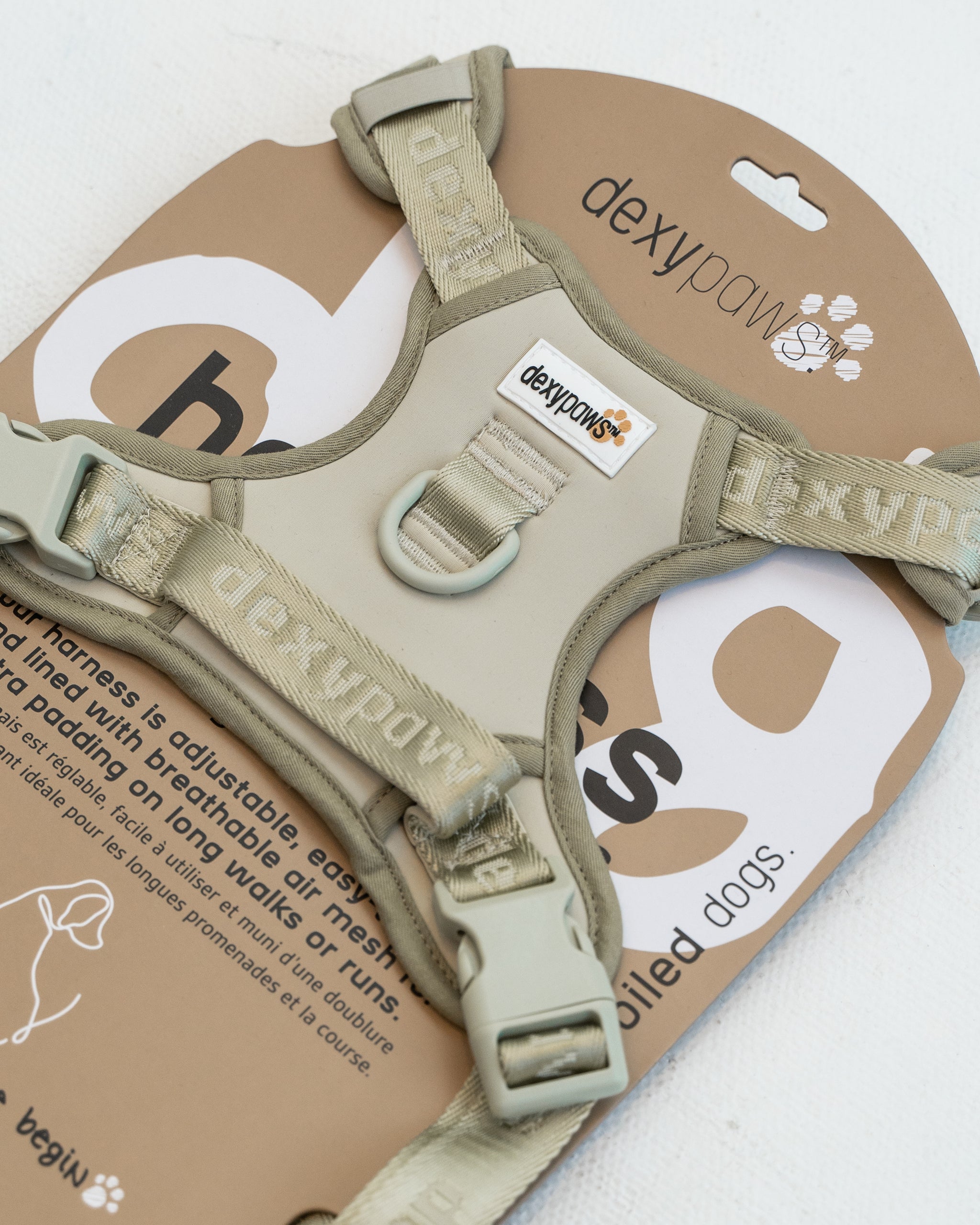 Adjustable Dexdog Harness No-Pull Dog Harness Sage Green – Dexypaws