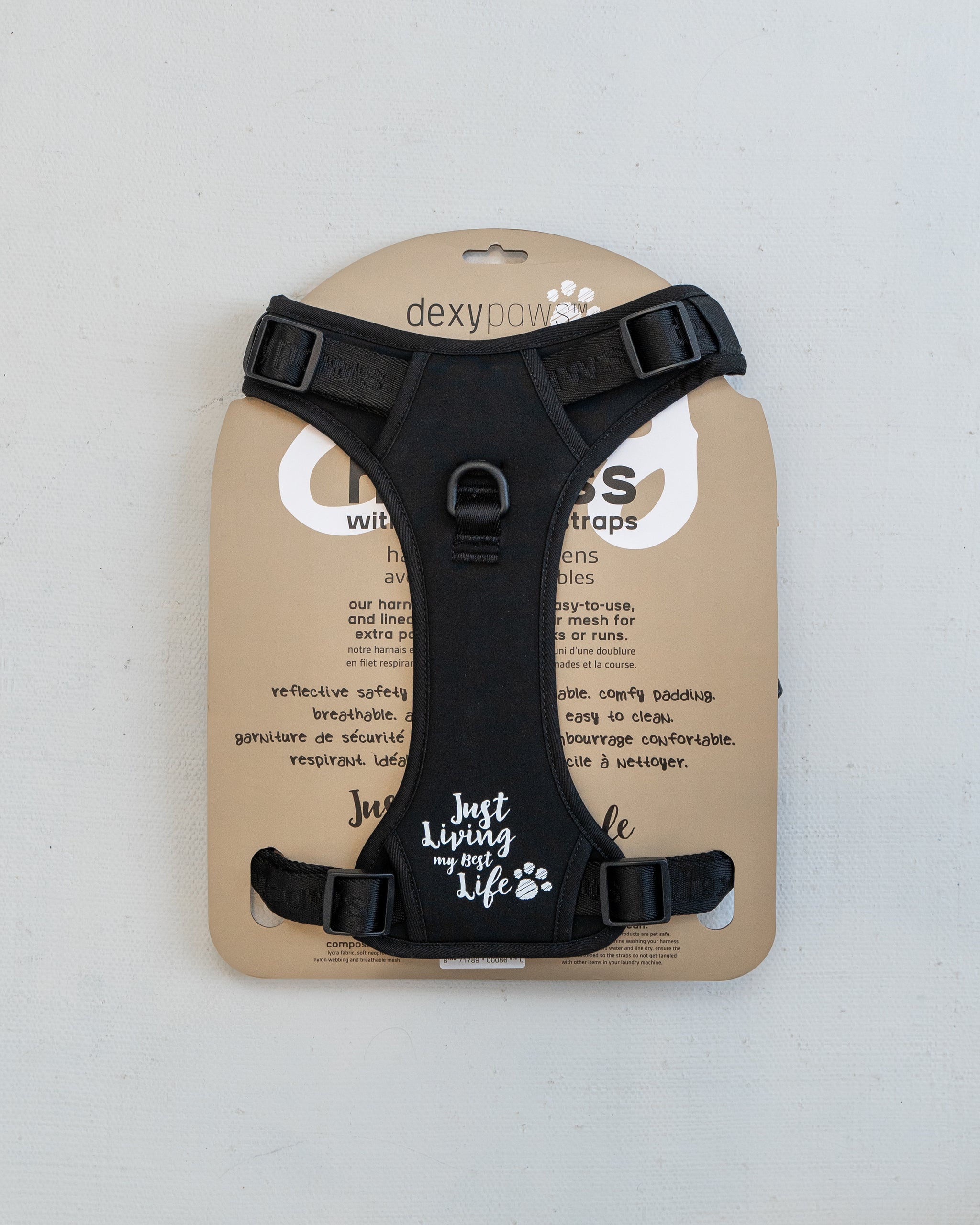 Black No-Pull Dog Harness – dexypaws